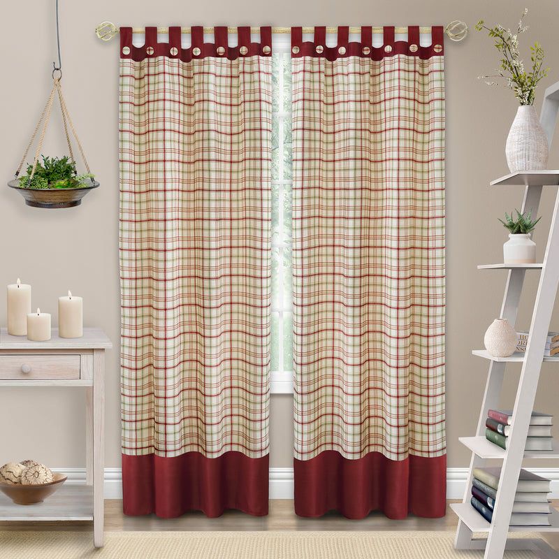Tattersall Tab Top Panel