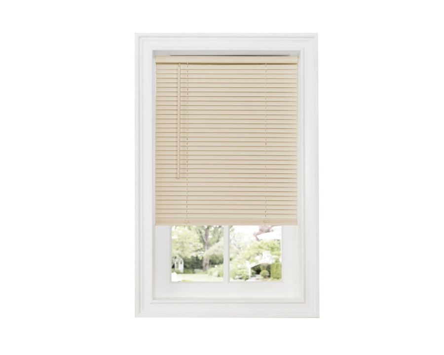 Sundown 1" Cordless Vinyl Mini Blind-ALABASTER