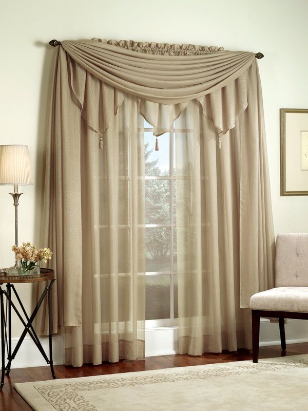 Reverie Rod Pocket Semi-Sheer Snow Voile Panel Collection