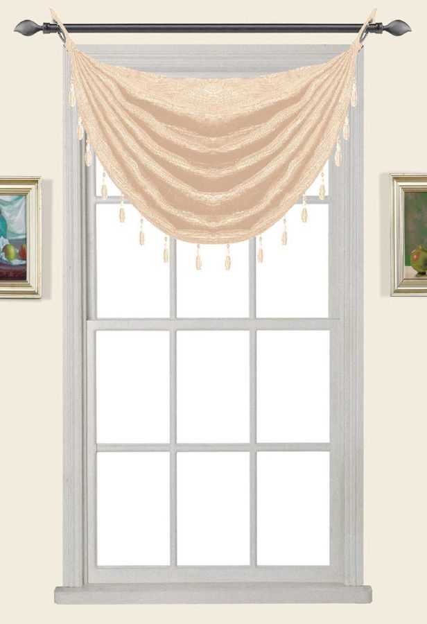 Glitter Waterfall Valance w/Beads