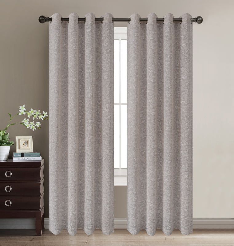 Daisies Semi-Sheer Grommet Panel 84"