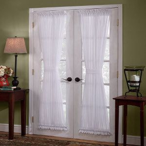 Emelia Sheer Rod Pocket Door Panel w/Tieback
