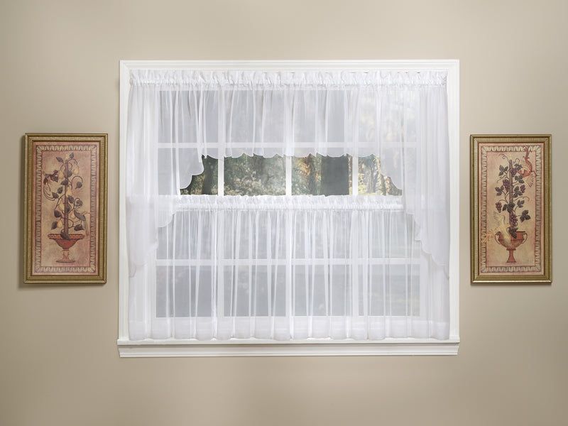 Emelia Sheer Rod Pocket Swag Valance