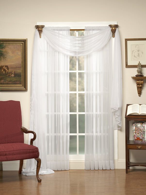 Emelia Sheer Tailored Voile Rod Pocket Panel