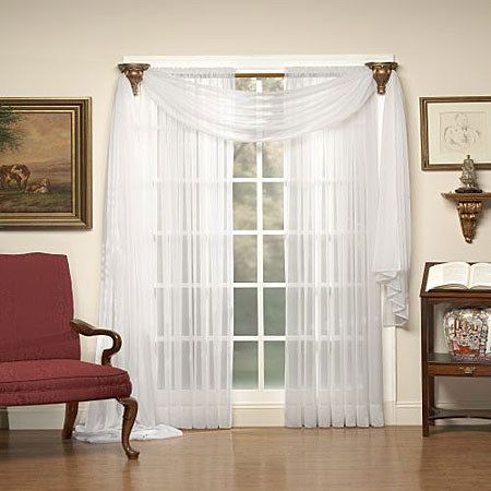 Emelia Sheer Tailored Voile Scarf
