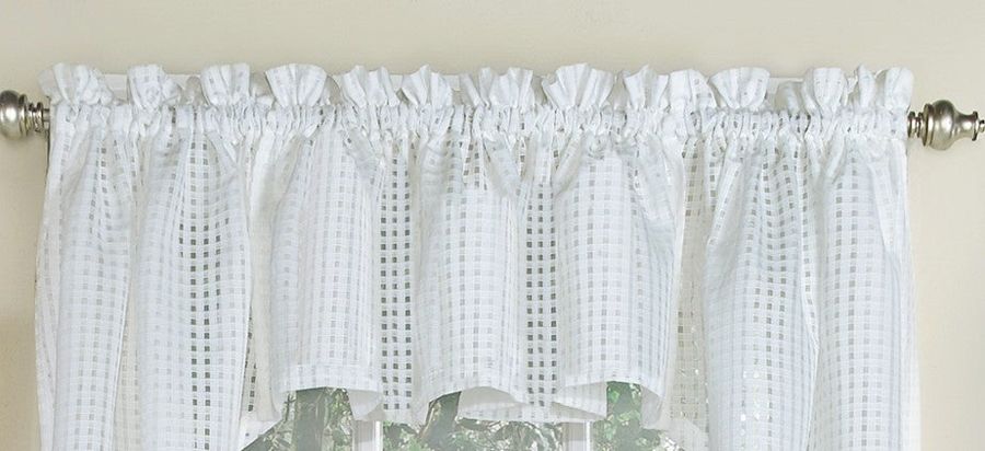 Gridwork Semi-sheer Valance