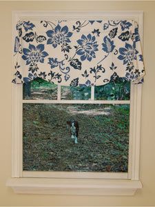 Jacobean Abstract Rod Pocket Valance