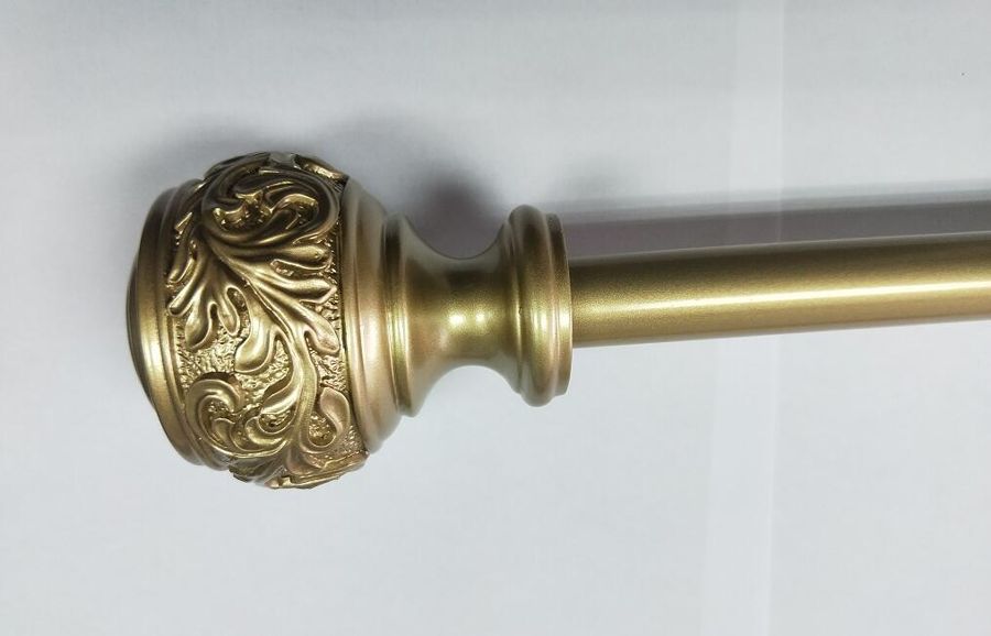 Scroll Double Decorative Curtain Rod Set