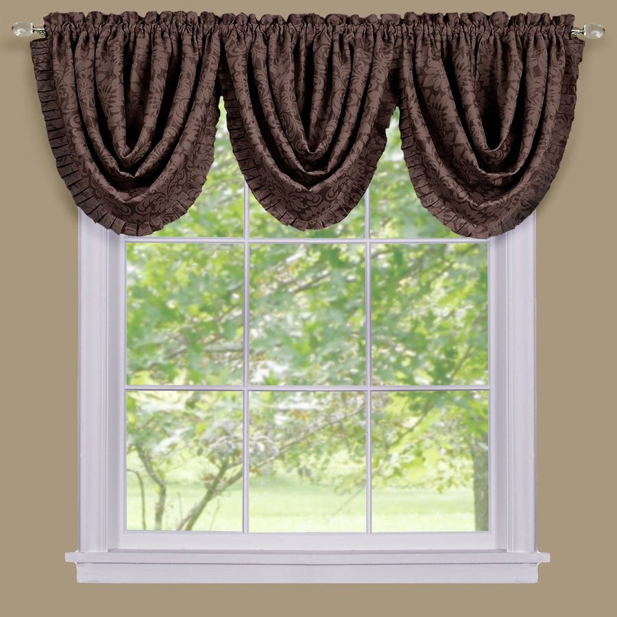 Sutton Blackout Rod Pocket Waterfall Valance