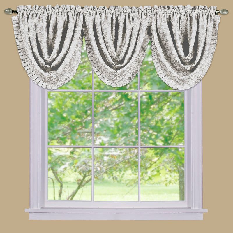 Sutton Blackout Rod Pocket Waterfall Valance