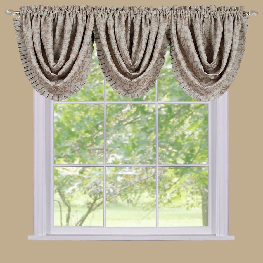 Sutton Blackout Rod Pocket Waterfall Valance
