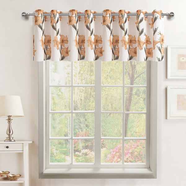 Lillies Flower Valance - - Marburn Curtains