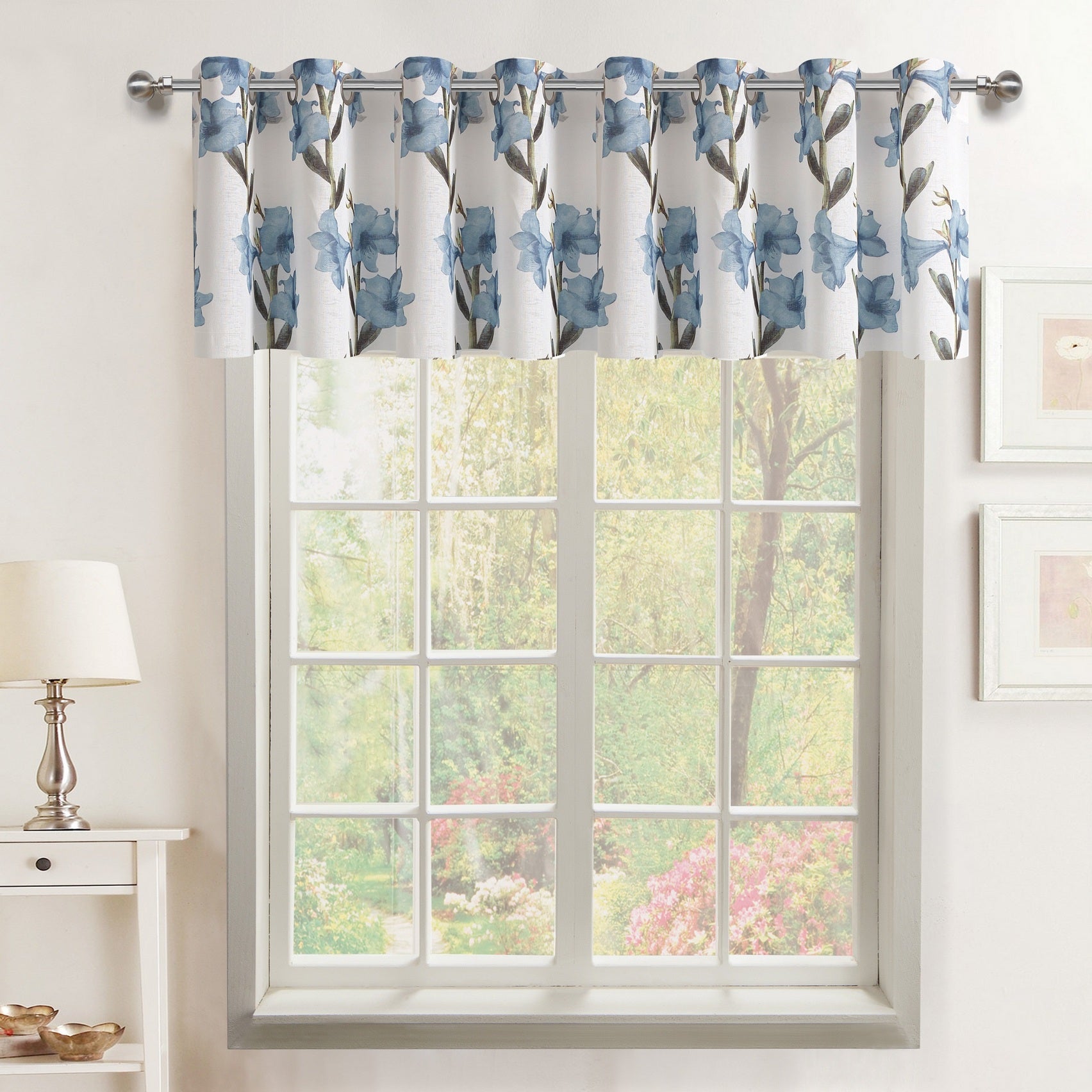 Lillies Flower Valance - - Marburn Curtains