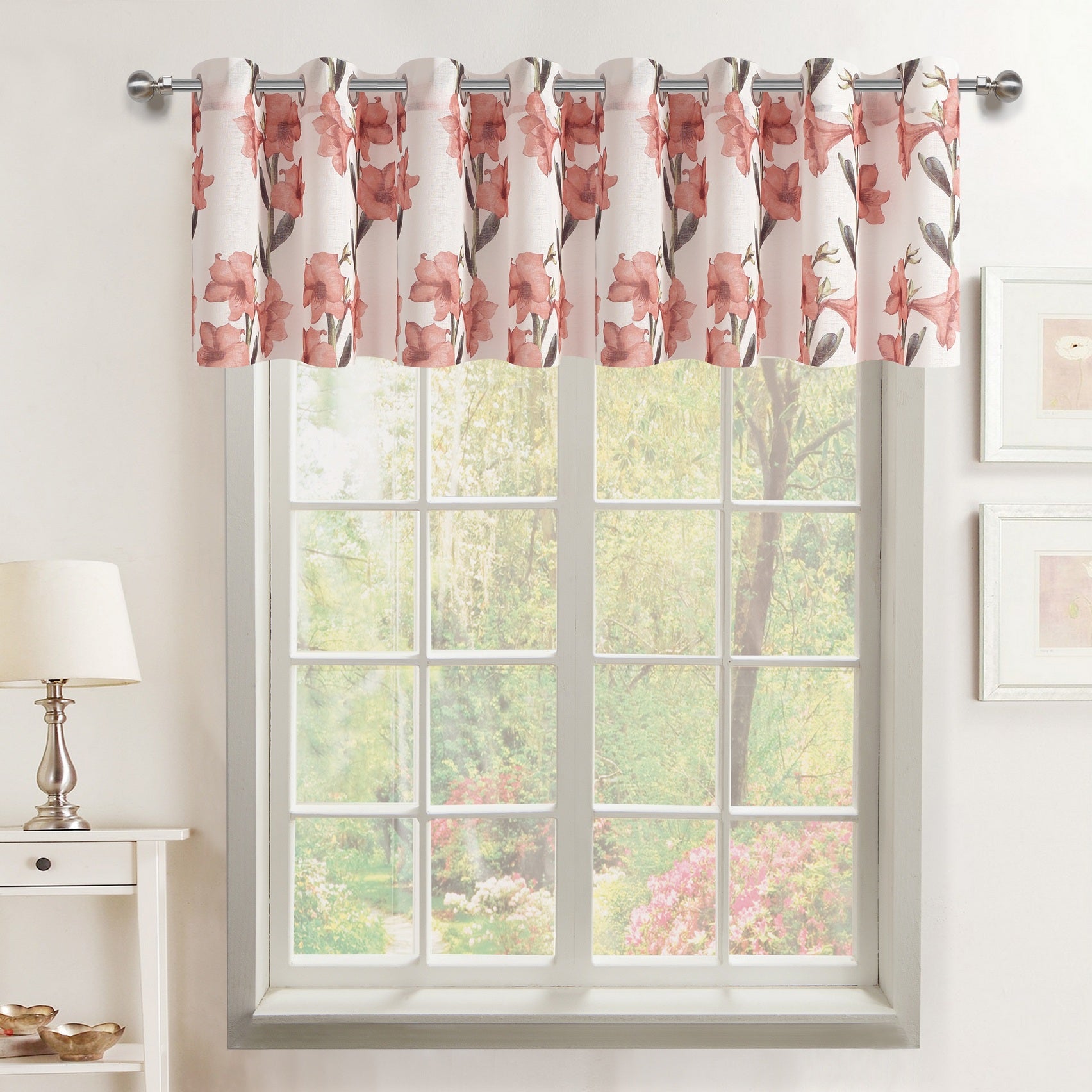Lillies Flower Valance - - Marburn Curtains