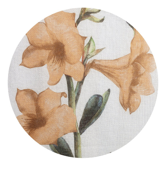 Lillies Flower Valance - 054x018 Mustard Yellow C46068- Marburn Curtains