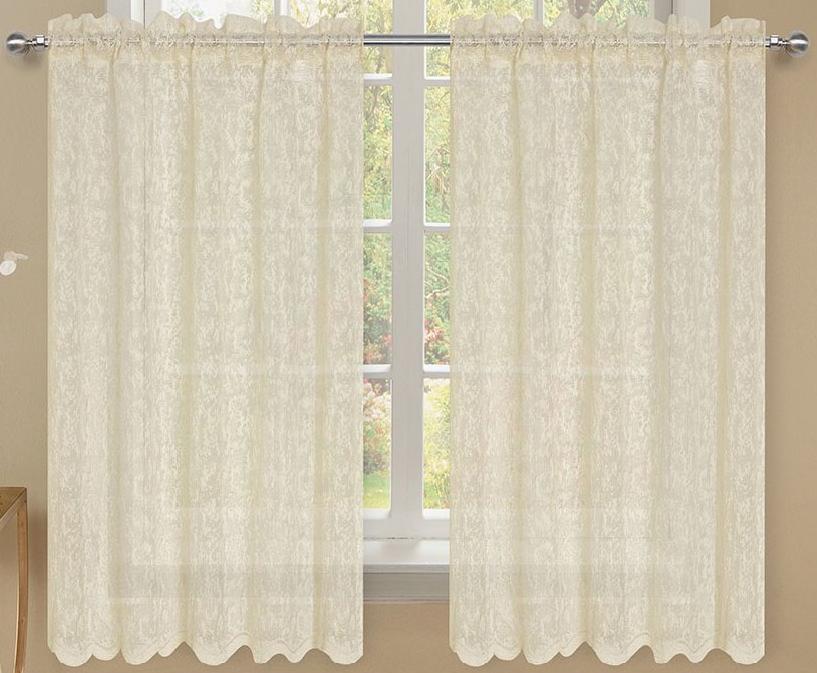 Mirage Rod Pocket Tier - 056x024   Beige C43935- Marburn Curtains