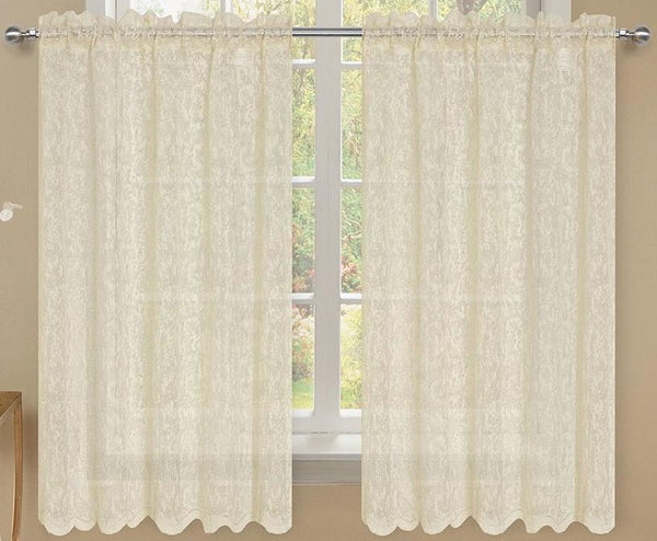 Mirage Rod Pocket Tier - 056x024   Beige C43935- Marburn Curtains