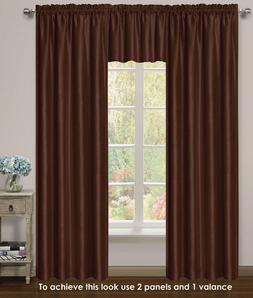 Elite Rod Pocket Lined Panel - 054x063   Chocolate C43734- Marburn Curtains