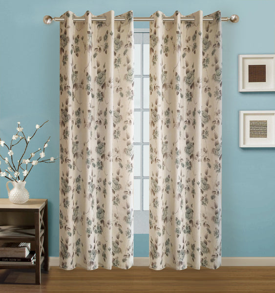Arabella Grommet Panel 84" - 054x084 Green C42674- Marburn Curtains