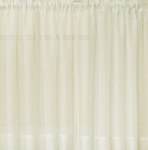 Emelia Sheer Voile Tailored Panel - 060x045   Ecru  C31832- Marburn Curtains