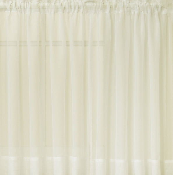 Emelia Sheer Voile Tailored Panel - 060x045   Ecru  C31832- Marburn Curtains