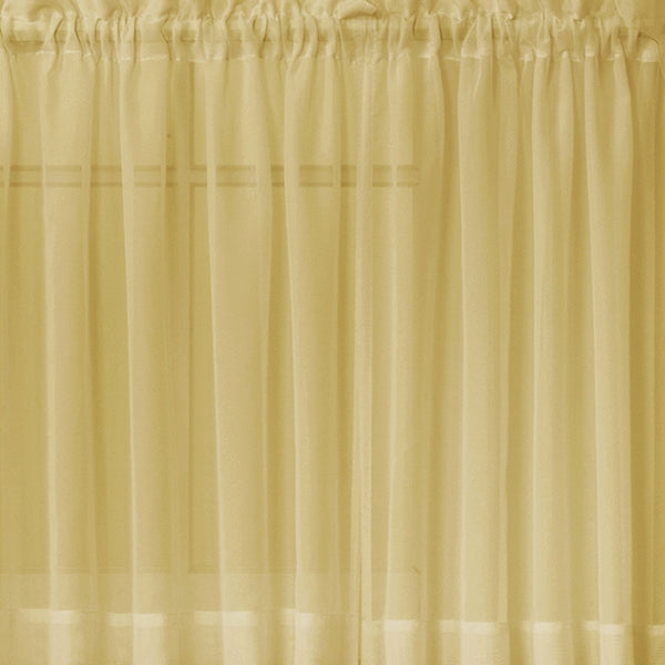 Emelia Sheer Rod Pocket Tier - 060x024 Gold C31336- Marburn Curtains