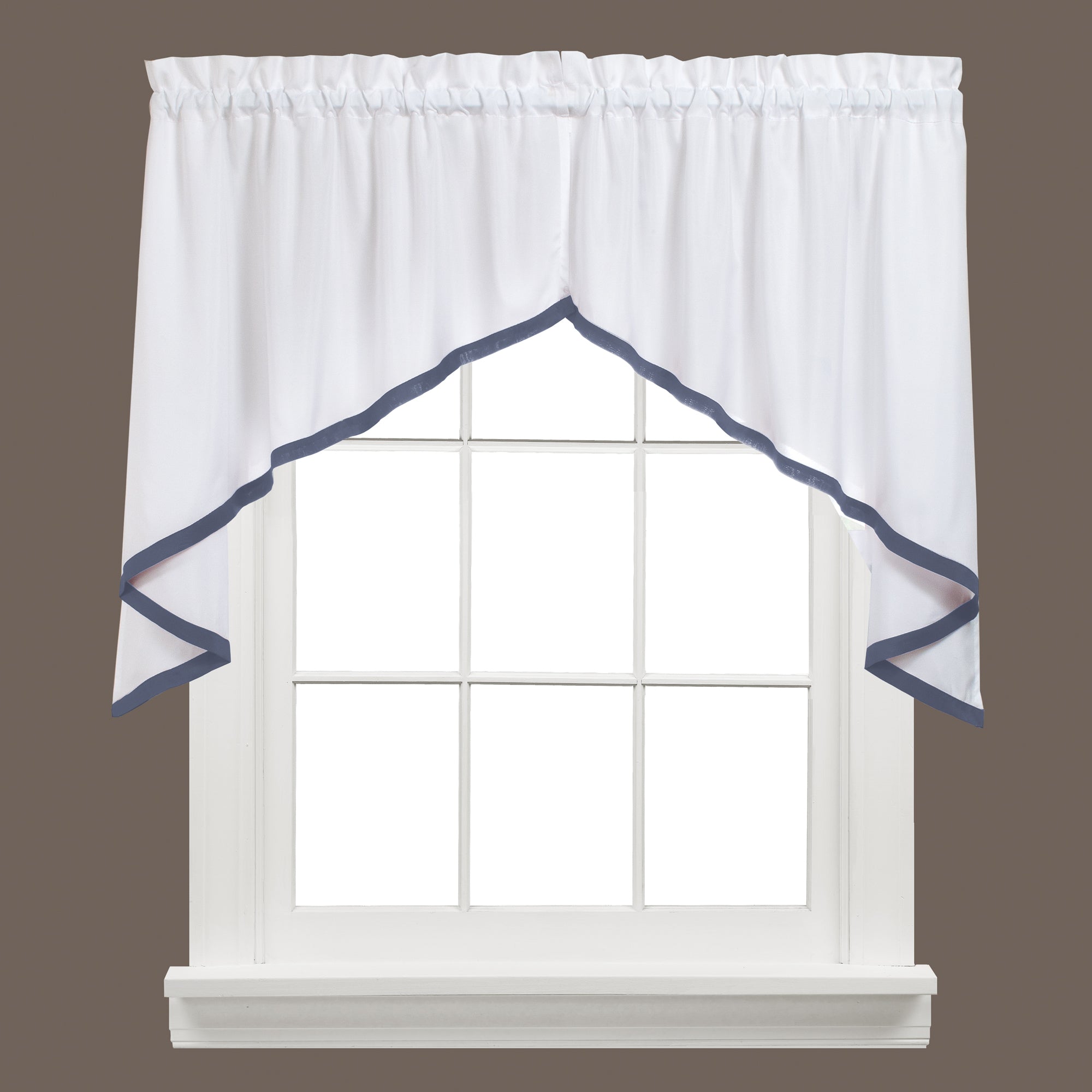 Kate Rod Pocket Swag Blue - - Marburn Curtains