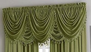 Hilton Rod Pocket Panel/Waterfall Valance - - Marburn Curtains