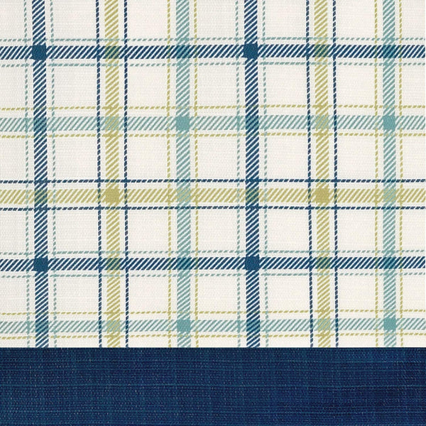 Tattersall Tab Top Panel - - Marburn Curtains