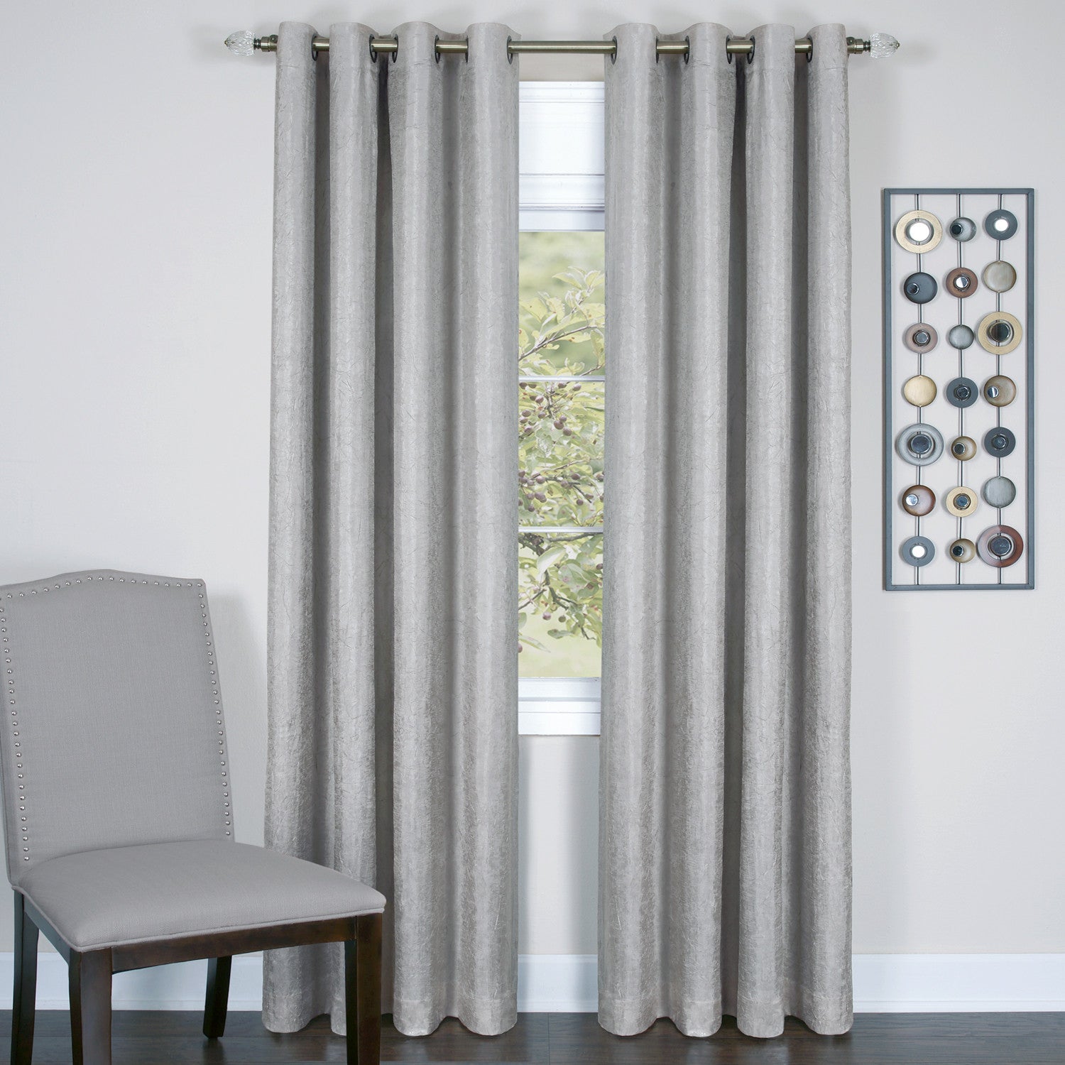 Taylor Grommet Lined Room Darkening Panel - Panel   050x063 Silver C35848- Marburn Curtains