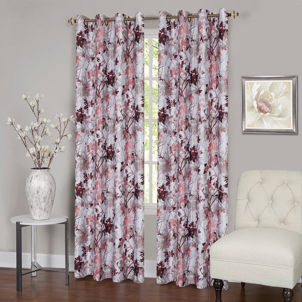 Tranquil Grommet Lined Room Darkening Panel - 050x063" Blush C45488- Marburn Curtains