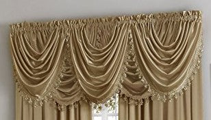 Hilton Rod Pocket Panel/Waterfall Valance - - Marburn Curtains