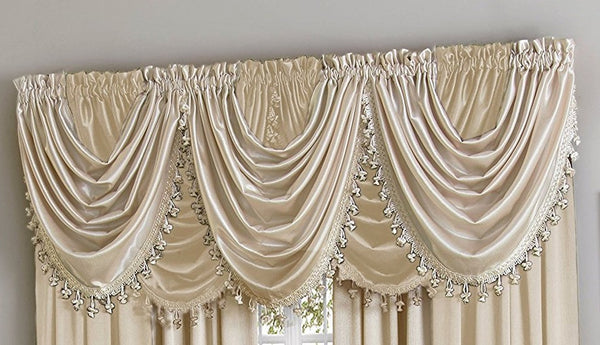 Hilton Rod Pocket Panel/Waterfall Valance - - Marburn Curtains