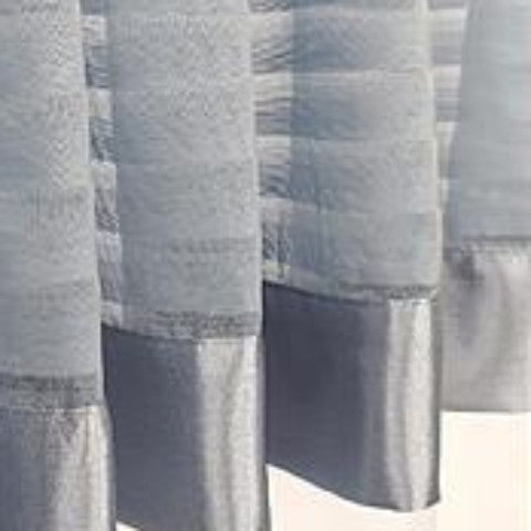 Silhouette Sheer Rod Pocket Panel - Panel   060x063 Blue C32221- Marburn Curtains