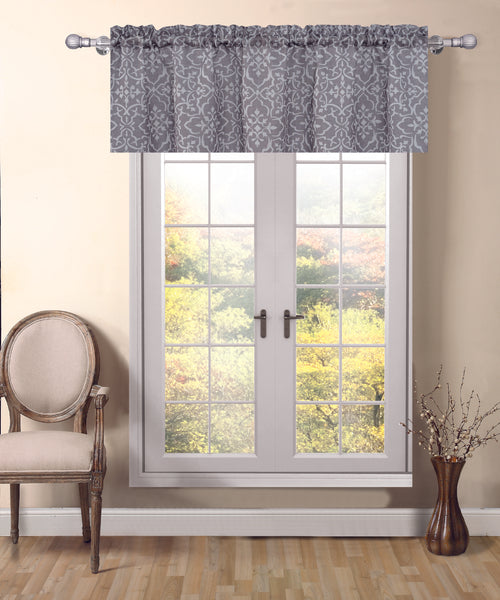 Venetian Rod Pocket Valance - 54x18 Taupe C42743- Marburn Curtains