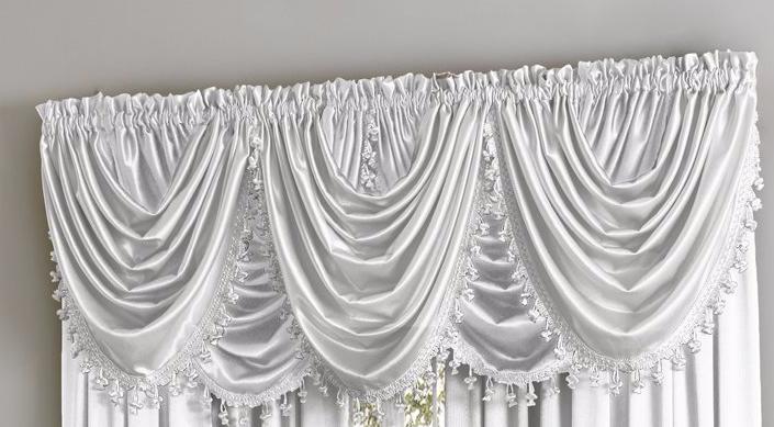 Hilton Rod Pocket Panel/Waterfall Valance - - Marburn Curtains